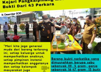 Kejari Pangkalpinang Musnahkan Barang Bukti 43 Perkara