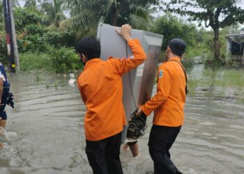 792 Rumah Terdampak Banjir Rob, BPBD Pangkalpinang Siagakan Personel 24 Jam