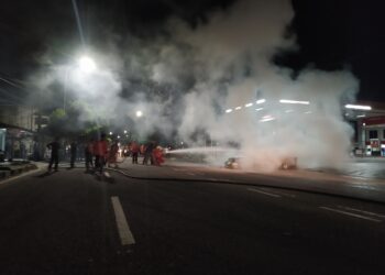 Mobil Sedan Hangus Terbakar Usai Isi BBM, Ini Penuturan Petugas SPBU Kejora