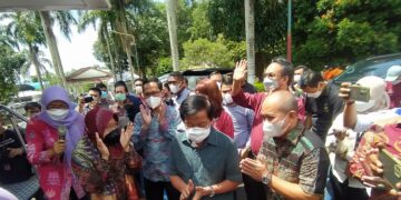 Menteri Sosial Tiba di Rumah Dinas Wali Kota Pangkalpinang, Molen : Idola Saya, Jadi Kebanggaan kami