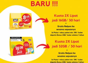 Internetan Lancar dengan Paket IM3 Ooredoo 2x Lipat dan Tanpa Ribet