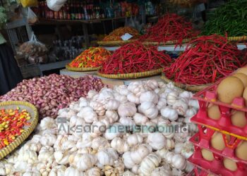 Awal Tahun 2022, Berikut Sejumlah Harga Kebutuhan Pokok di Pasar Induk Pangkalpinang