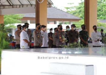Gubernur Erzaldi Dampingi Kapolri Tinjau Langsung Vaksinasi Serentak di Babel
