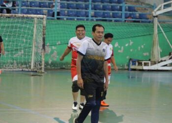 DPRD Babel Gelar Turnamen Futsal, Partai Eksebisi Dimainkan Tim Herman Suhadi Cs