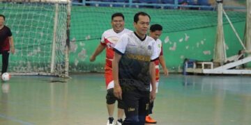 DPRD Babel Gelar Turnamen Futsal, Partai Eksebisi Dimainkan Tim Herman Suhadi Cs