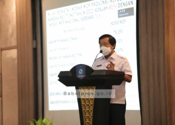 Pemprov Babel Raih Penghargaan Capaian Indeks MCP 2021 dari KPK RI
