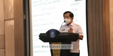 Pemprov Babel Raih Penghargaan Capaian Indeks MCP 2021 dari KPK RI