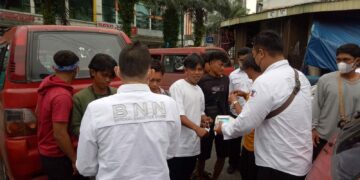 BNNK Datangi Kawasan Pasar Induk Pangkalpinang, Sopir hingga Juru Parkir Menjadi Target