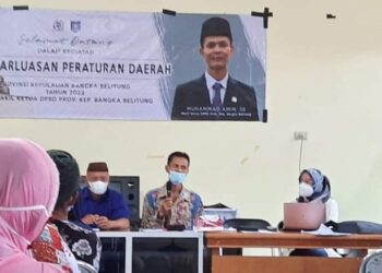 Wakil Ketua DPRD Babel Muhammad Amin datangi Warga Desa Nadung Basel, Ini Dibahasnya