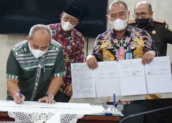 Pemkot Pangkalpinang Tandatangani Naskah Hibah Guna Tertibkan Aset Barang Milik Daerah