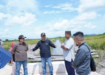 Pembangunan Irigasi Sawah Terhenti, Komisi III DPRD Babel langsung Turun Kelapangan