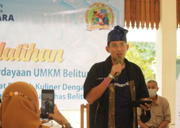 Menteri Sandiaga Berikan Soft Skill hingga Resmikan Rumah Kreatif Bangka Belitung