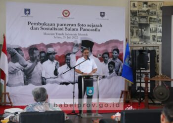 Kepala BPIP RI Buka Pameran Foto Jejak Sejarah Di Muntok, PJ Gubernur Sampaikan Hal Ini 