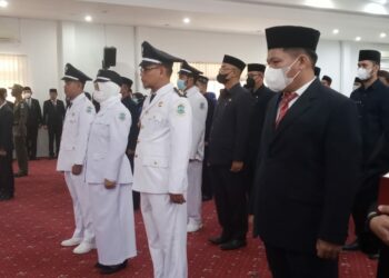 Bacakan Sumpah Jabatan, 64 ASN Pemkot Pangkalpinang Dilantik dan Isi Posisi Baru