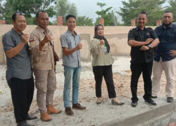 Tingkatkan Perekonomian Masyarakat Koba, PT MSK Tinjau Progres Pembangunan Cafetaria