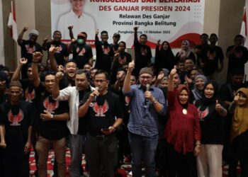Menggelegar! Warga di Bangka Belitung Teriak Deklarasikan Ganjar Presiden 2024