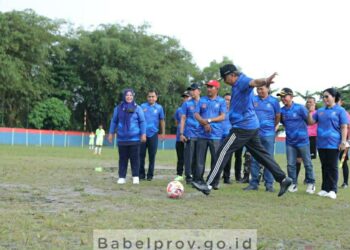 Pj Gubernur Ridwan Lakukan Kick-off, Tanda dimulainya Liga Sepakbola Pelajar U-14
