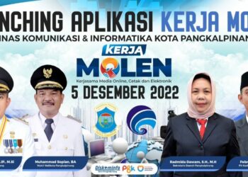 Diskominfo Pangkalpinang Luncurkan Aplikasi Kerja Molen, Tingkat Mutu dan Dorong Digitalisasi di Bidang Publikasi