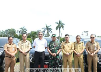 Danlanal Babel Terima Kendaraan Operasional, Diserahkan Langsung Oleh Pj Gubernur
