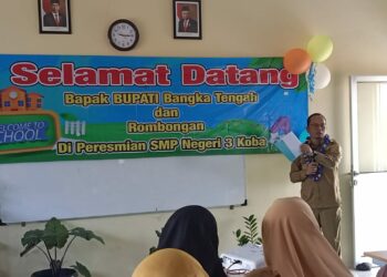 Bupati Bangka Tengah Resmikan SMPN 3 Koba, Ini Upaya Pemerintah Dalam Mencerdaskan Anak Bangsa