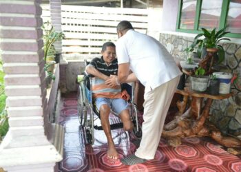 Senyum Sumringah Wajah Asdarroni Bisa Miliki Kaki Palsu Bantuan PT Timah Tbk