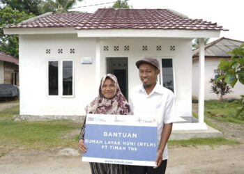PT Timah Tbk Bedah 14 Unit Rumah Tinggal Layak Huni Bagi Masyarakat di Tahun 2022