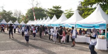 Omset Pelaku UMKM di Beltim Berlipat, Ketiban Rezeki di Jalan Sehat Bersama BUMN