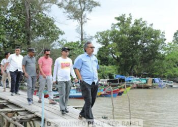 Pj Gubernur Babel Cek Soal Pendangkalan Alur Sungai Kulur