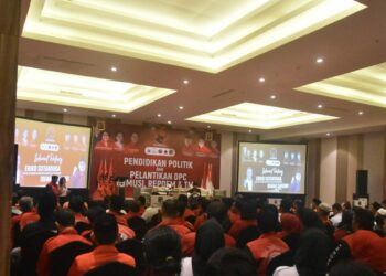 Tiga Sayap Partai Resmi Dilantik, Ini Pesan Ketua DPD PDIP Babel