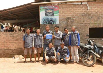 PT Timah Serahkan Bantuan ke Komunitas Ojek Garuda Toboali, Lengkapi Sarana Ojek Pangkalan