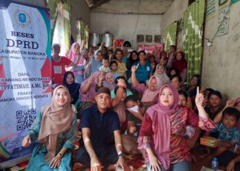 Hadir Di Desa Cekong Abang, Anggota DPRD Bangka Siti Fatimah Serap Aspirasi M, syarakat Melalui Reses