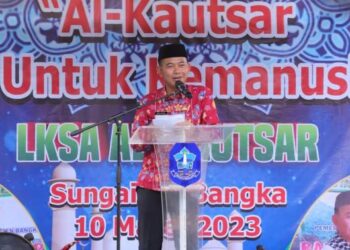 Luncurkan Buku LKSA, Begini Apresiasi Bupati Bangka Mulkan