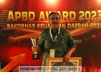 Pemprov Babel Sabet Penghargaan APBD Award 2023 dari Kemendagri