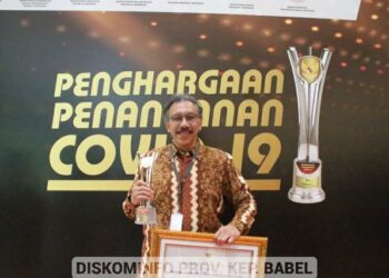 Provinsi Babel Raih Penghargaan Terbaik III Kategori Pengendalian Pandemi Covid 19 Wilayah Sumatera