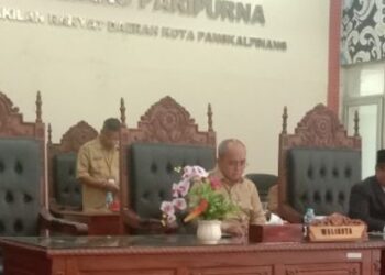 Wakil Ketua DPRD Pangkalpinang Pimpin Rapat Paripurna Tiga Raperda Pemkot Pangkalpinang