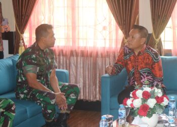 Ketua DPRD Babel Terima Kunjungan Danrem 045/Gaya, Ini Pembahasannya