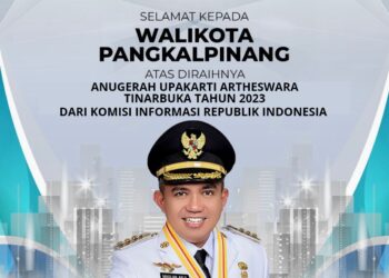 Wali Kota Pangkalpinang Raih Penghargaan Upakarti Artheswara Tinarbuka