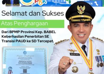 Pemkot Pangkalpinang Diganjar Penghargaan Dari BPMP Babel