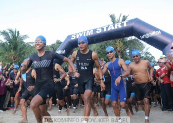 Sungailiat Kembali Gelar Sport Tourism Triathlon