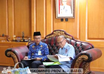 Bahas Masalah Upah Pekerja Buruh di Babel, KSPSI Temui Pj Gubernur Suganda