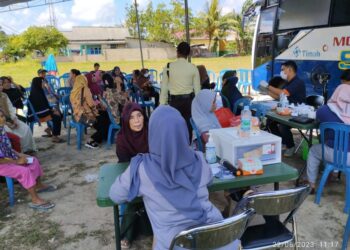 Hadir di Desa Terak, Warga Berharap Mobil Sehat PT Timah Tbk Bisa Datang Lagi 