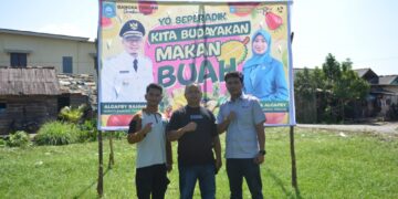 Kembangkan Potensi Lokal Desa, PT Timah Tbk Dukung Bazar Durian di Desa Air Mesu