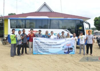 Berikan Layanan Kesehatan Gratis Bagi Masyarakat, Desa Kimak Didatangi Mobil Sehat PT Timah Tbk