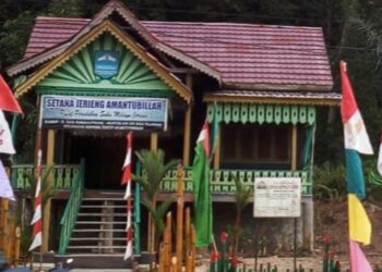 PT Timah Tbk Kembali Bantu Pembangunan Rumah Adat Setana Jering Amantubillah di Bangka Barat