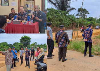 Bersama Warga Desa Pedindang, Algafry Tinjau Lokasi Proyek Jalan Terak ke Simpang Bandara