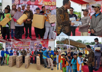 Pelayanan Terpadu di Desa Cambai, Bupati Bangka Tengah Serahkan Berbagai Bantuan