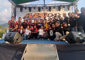 Bupati Algafry Riding Bersama 350 Biker Dalam Event Maxi Day
