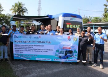 PT Timah Tbk Hadirkan Pelayanan Kesehatan Gratis Lewat Mobil Sehat PT Timah, Kolaborasi dengan Lanud H.AS Hanandjoeddin