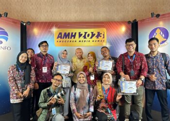 Ikhlas dan Kerjasama Tim Jadi Kunci Sukses Diskominfo Kep. Babel Sabet 3 Kategori Penghargaan AMH Award 2023