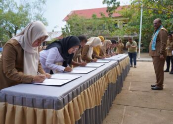 Jelang Masa Kampanye Pemilu 2024, ASN Pemprov Babel Deklarasi Ikrar Netralitas